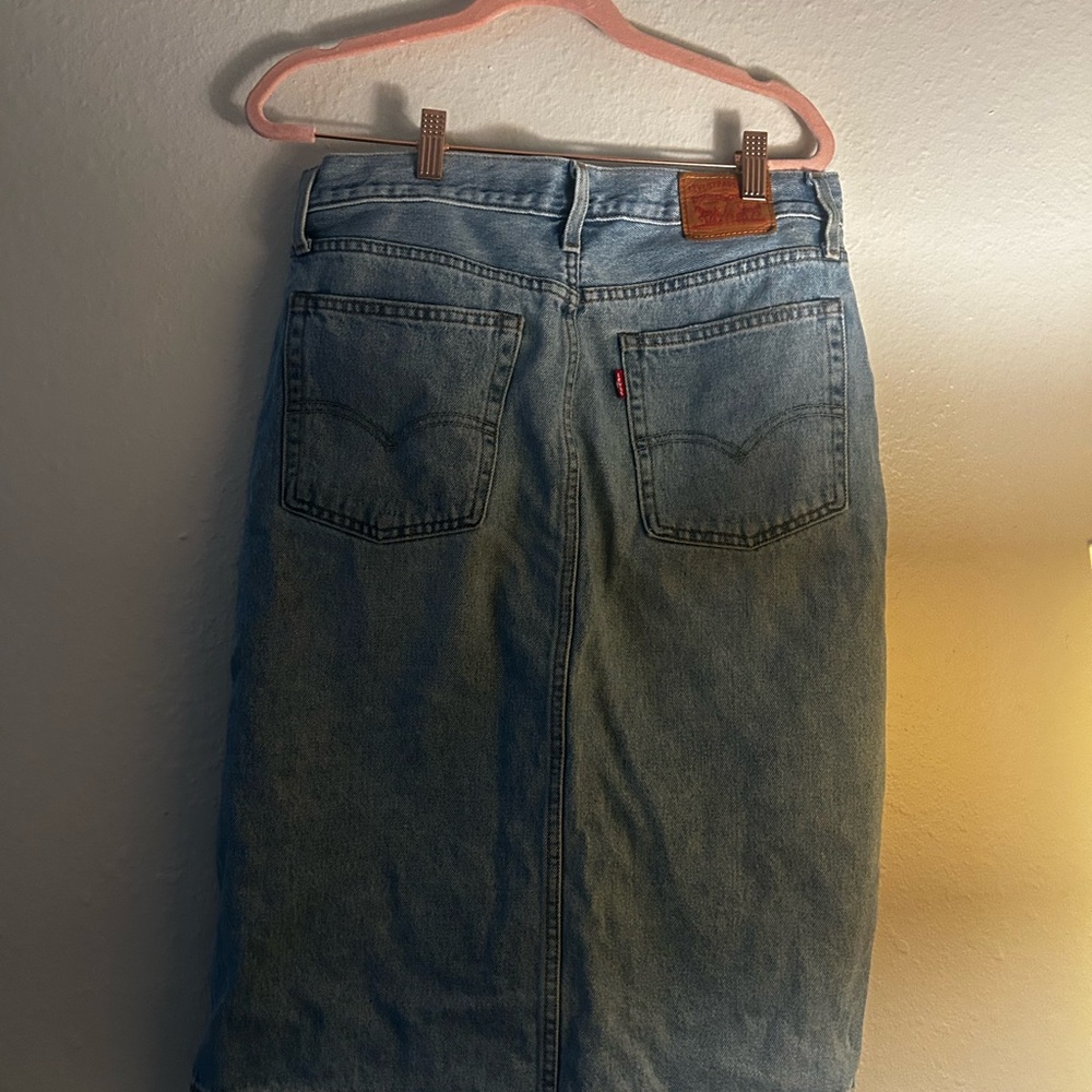 Levi's Light Blue Jean Skirt
